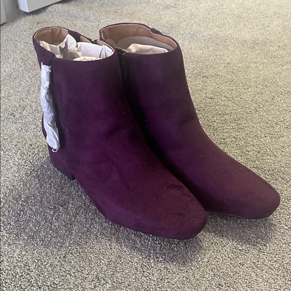 Brand New Purple Ankle Boots